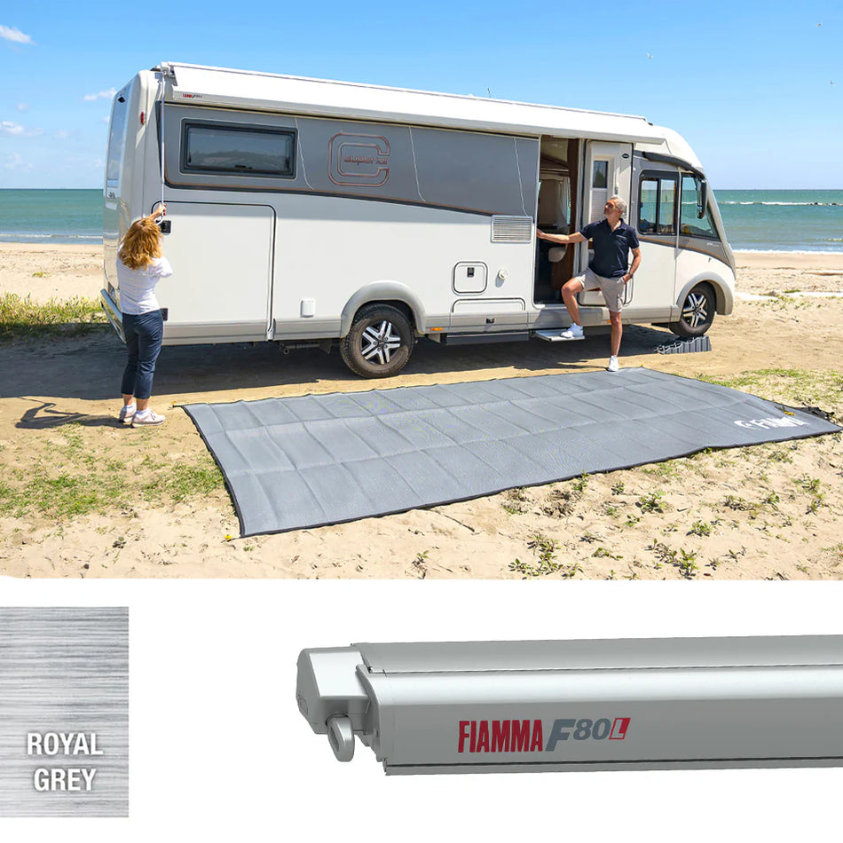 The Fiamma F80L450 Awning Titanium - Royal Grey