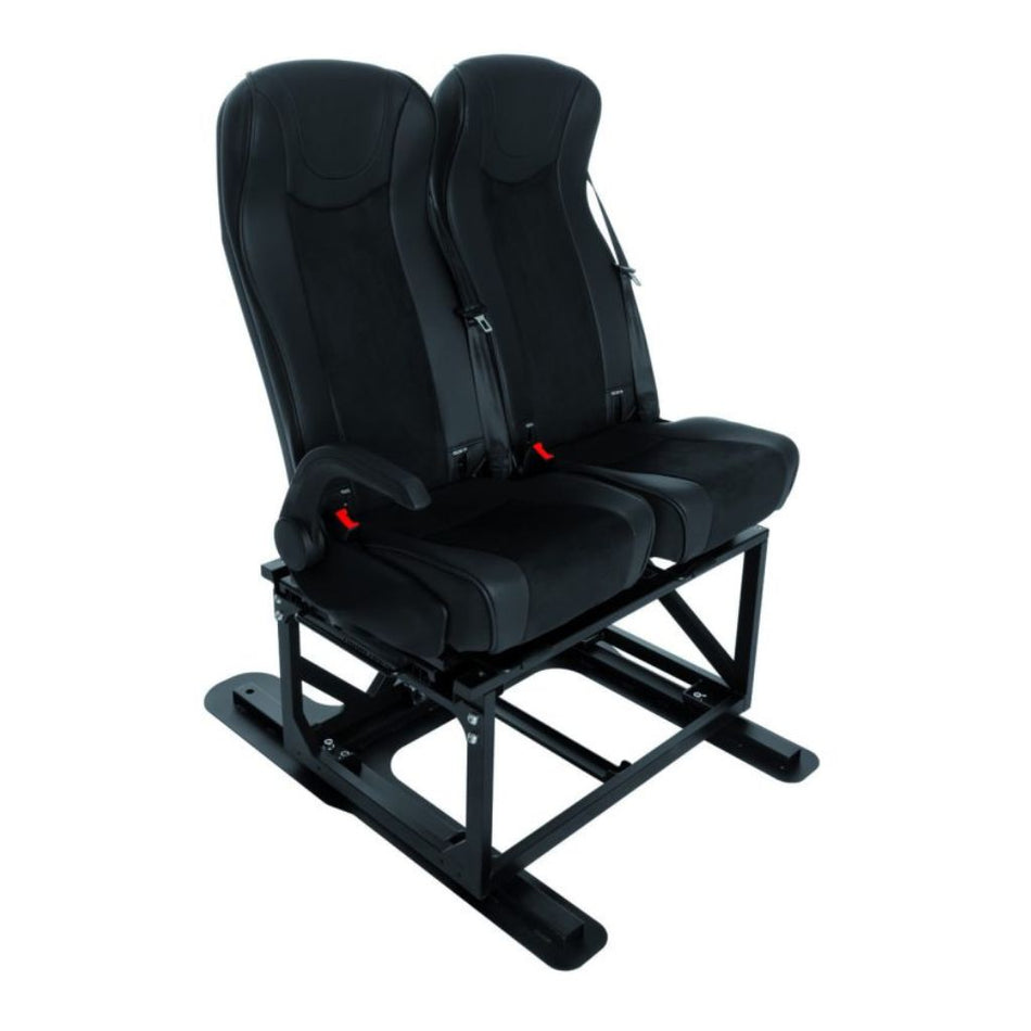 Mobiframe Fixed Double Campervan Seat ISOFIX – Black