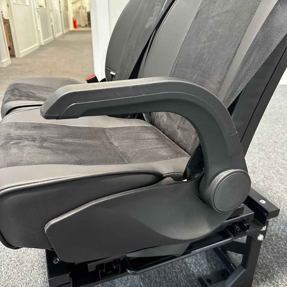 Mobiframe Fixed Double Campervan Seat ISOFIX – Black