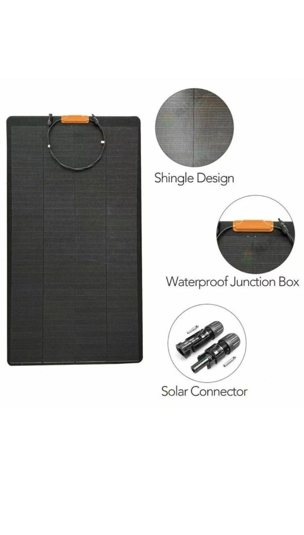 160W Ultralight Semi-Flexible Solar Panel Kit - Image 6