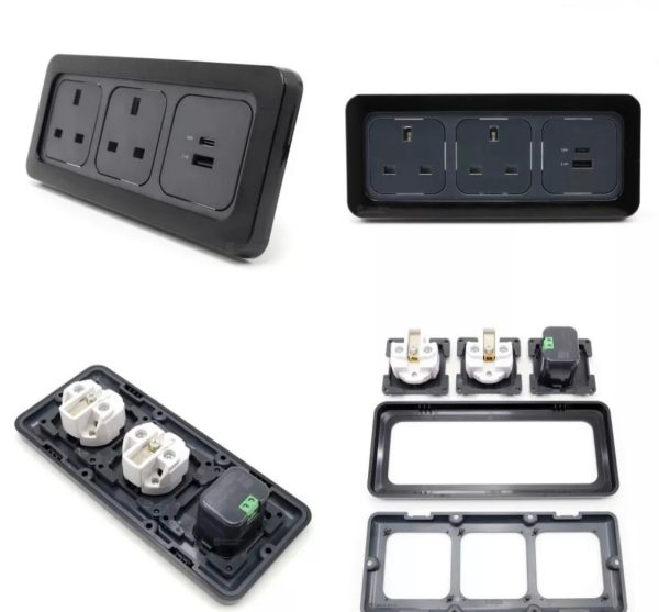 C-Line 230v 240v 13a Mains Electric Hook Up Socket Motorhome - Image 2