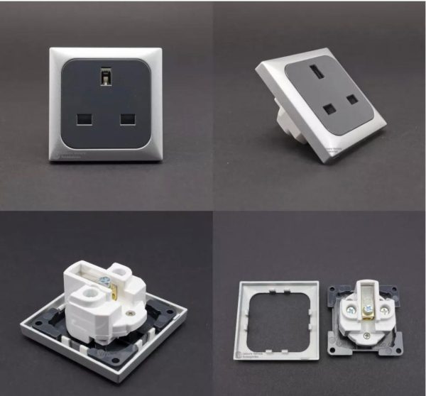 C-Line 13amp 3 Pin UK Mains Socket Outlet Fits CBE Caravan Motorhome - Image 4