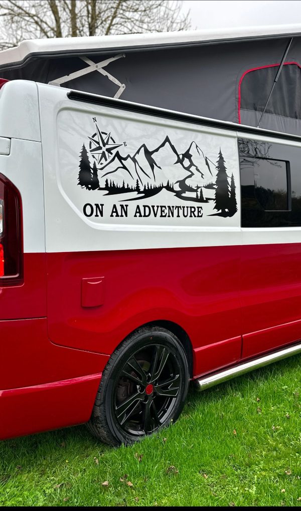 VAUXHALL VIVARO LWB GRAPHICS STICKERS CAMPER VAN - Image 4