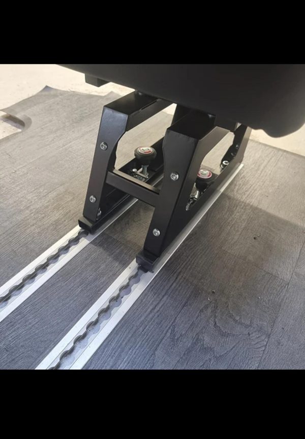 Mobiframe Single Taxi Seat on Rails with Seat Belt and Isofix - Image 5