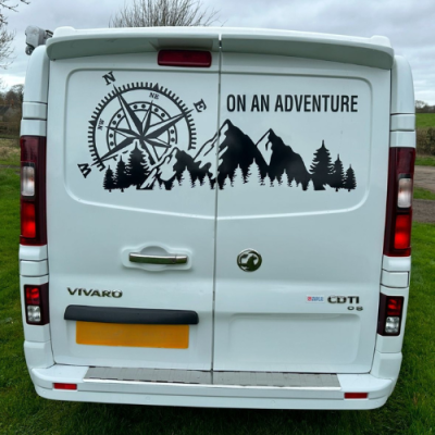 VAUXHALL VIVARO LWB GRAPHICS STICKERS CAMPER VAN