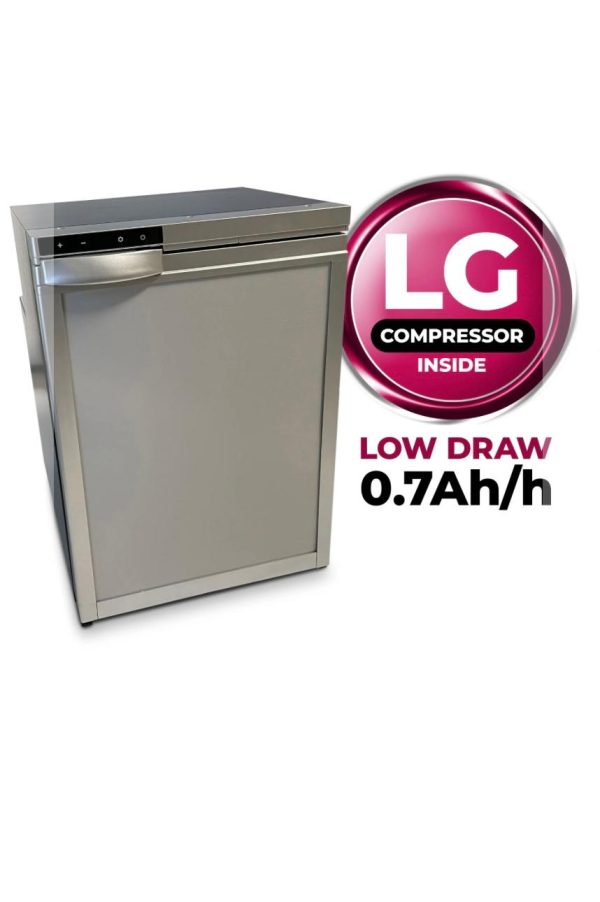 CR50 Fridge-Freezer 12-volt LG Compressor Black & Silver - Image 2