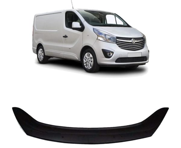 TRAFFIC VIVARO 14-19 ABS BLACK BONNET DEFLECTOR PROTECTOR NOT BONNET BRA