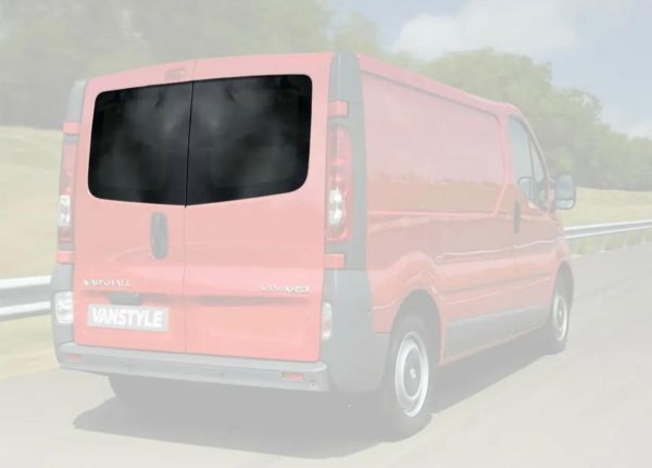 FITS RENAULT TRAFIC 14-19 FIXED WINDOW GLASS REAR TINTED PANES TWIN BARN DOOR - Image 2